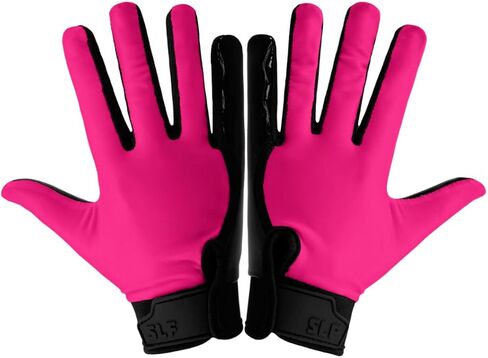 قفازات كرة القدم للبالغين من SLEEFS للرجال والنساء - قفازات كرة قدم واسعة الاستقبال مع قبضة لاصقة للتحكم في الإمساك - خفيفة الوزن، وقابلة للتنفس - قفاز متين، صغير أو متوسط in Kuwait