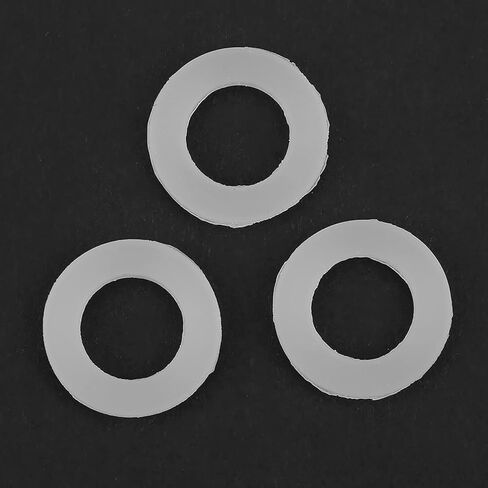 Washers Silicone Hose Washers 3/4 12Pcs High Temp Silicone Gaskets for Pipe, Water Tap, Sprayer Connection to Prevent Leakage (1/6) in Saudi Arabia