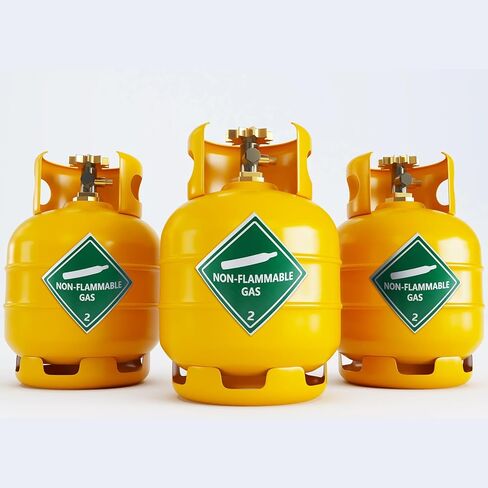500 Pcs Hazard Class 2 Non-Flammable Gas Labels 4 x 4 Inch Square Adhesive Labels Hazard Laminated Stickers in Saudi Arabia