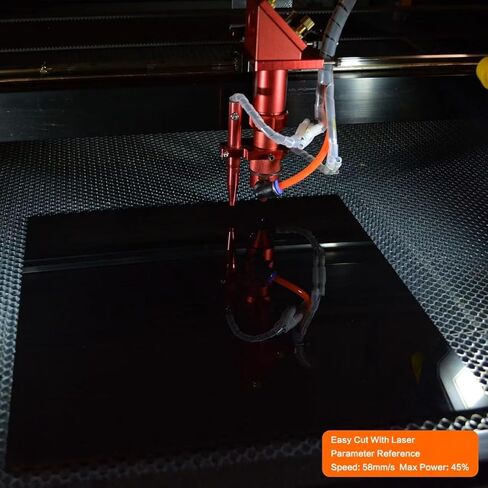 Black Acrylic Sheet, 12X12 inch Cast Plexiglass Sheet, 1/8" Thick (3mm) Black Acrylic Board with Protective Paper for Laser Engraving & Cutting, Crafting, Signs, DIY Display (4, 12X12X1/8inch) in Saudi Arabia
