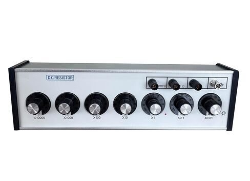 صندوق مقاومة العقد ذو 7 أقراص DC قابل للتعديل مع أقصى قيمة (Ω) 111111.10 للمصانع والمدارس والمؤسسات البحثية للقياسات الكهربائية والتجارب الأخرى in Kuwait