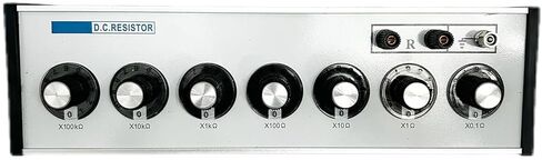 DC Resistor Box Decade Resistance Box with Measuring Range 0.1 to 1111111.0Ohm Minimum Step Value 0.01 Ω Alloy Wires Employed Reference Power 0.5W Normal Power 0.1 Max in Saudi Arabia