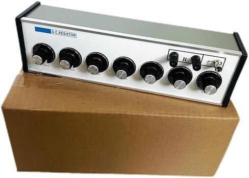 صندوق مقاومة العقد ذو 7 أقراص، صندوق مقاوم التيار المستمر مع نطاق مقاومة 0–111,111.10 Ω الحد الأدنى لقيمة الخطوة 0.01 Ω الدقة 0.1% للاستخدام في المصانع والمدارس والمؤسسات البحثية in Kuwait