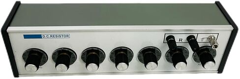 صندوق المقاوم DC صندوق مقاومة العقد DC مع نطاق القياس من 0.1 إلى 1111111.0 أوم الطاقة المرجعية 0.5 وات الطاقة العادية 0.1 كحد أقصى. قوة العتبة 0.2 أسلاك من السبائك المستخدمة in Kuwait