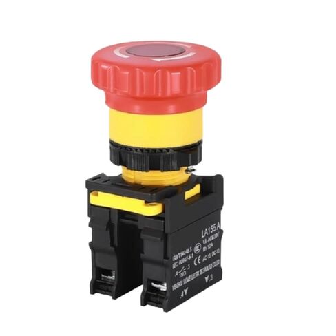1 قطعة مفتاح زر الضغط ، 22 مللي متر زر إيقاف الطوارئ الفطر مع الضوء 220 فولت 10A NC (توقف مع الضوء ، 2NC ، 380 فولت) in Kuwait