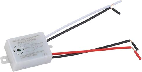 مفتاح مستشعر الصوت والضوء بتيار متردد 220 فولت، تشغيل تلقائي وإيقاف تشغيل ذكي مع تنشيط الحركة والصوت لسقف المستودعات والممرات وإضاءة المدخل باللون الرمادي in Kuwait