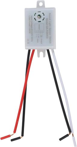 مفتاح مستشعر الصوت والضوء بتيار متردد 220 فولت، تشغيل تلقائي وإيقاف تشغيل ذكي مع تنشيط الحركة والصوت لسقف المستودعات والممرات وإضاءة المدخل باللون الرمادي in Kuwait