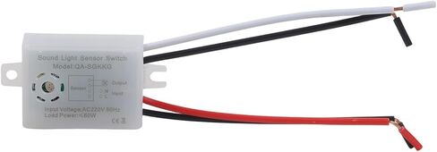 مفتاح مستشعر الصوت والضوء بتيار متردد 220 فولت، تشغيل تلقائي وإيقاف تشغيل ذكي مع تنشيط الحركة والصوت لسقف المستودعات والممرات وإضاءة المدخل باللون الرمادي in Kuwait