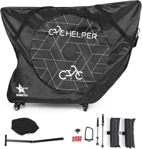 Bike Travel Case Bag with Wheels Storage Carry Bag Fits Road & TT Bikes in Kuwait