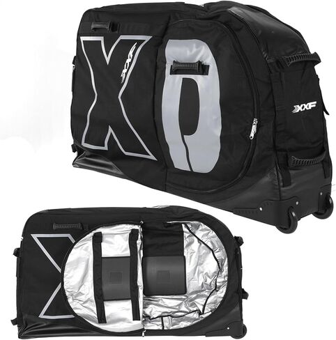 Generic Bicycles Pro Transport Bikes Cover With Wheels for 26/27.5/29in MTB & 700C Road Nylon 900D Soft Bike Transport Case Waterproof Wheel Protection Tubes & Zippers in Saudi Arabia