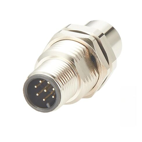 M12 رمز 8 دبوس ذكر إلى أنثى موصل الحاجز IP67 لوحة جبل الاستشعار محول التغذية الصناعية مقبس موصل دائري وعاء لأتمتة خزانة التحكم الروبوتات (2PCS) in Kuwait