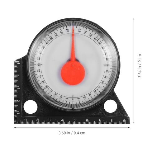 1 PCS Magnetic Angle Finder, Dial Roof Slope Gauge, Accurate Pitch Measuring Tool, Protractor Level with Base, Precision Inclinometer for Roofing Construction, Carpentry and Framing Work in Kuwait