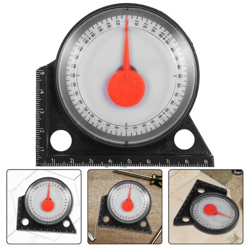1 PCS Magnetic Angle Finder, Dial Roof Slope Gauge, Accurate Pitch Measuring Tool, Protractor Level with Base, Precision Inclinometer for Roofing Construction, Carpentry and Framing Work in Kuwait