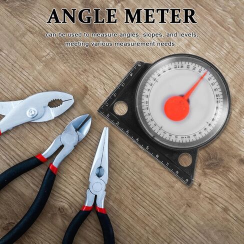 1 PCS Magnetic Angle Finder, Dial Roof Slope Gauge, Accurate Pitch Measuring Tool, Protractor Level with Base, Precision Inclinometer for Roofing Construction, Carpentry and Framing Work in Kuwait