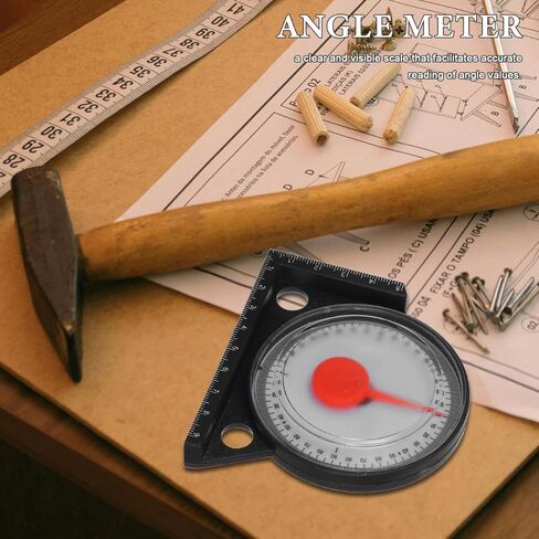 1 PCS Magnetic Angle Finder, Dial Roof Slope Gauge, Accurate Pitch Measuring Tool, Protractor Level with Base, Precision Inclinometer for Roofing Construction, Carpentry and Framing Work in Kuwait
