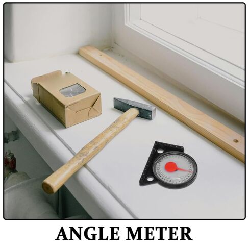 1 PCS Magnetic Angle Finder, Dial Roof Slope Gauge, Accurate Pitch Measuring Tool, Protractor Level with Base, Precision Inclinometer for Roofing Construction, Carpentry and Framing Work in Kuwait