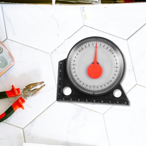 1 PCS Magnetic Angle Finder, Dial Roof Slope Gauge, Accurate Pitch Measuring Tool, Protractor Level with Base, Precision Inclinometer for Roofing Construction, Carpentry and Framing Work in Kuwait