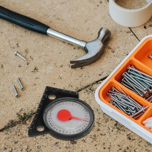 1 PCS Magnetic Angle Finder, Dial Roof Slope Gauge, Accurate Pitch Measuring Tool, Protractor Level with Base, Precision Inclinometer for Roofing Construction, Carpentry and Framing Work in Kuwait