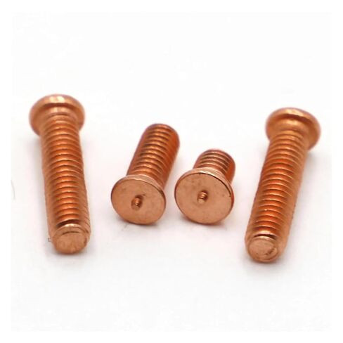 Spot Welding Screws, 2/50pc Carbon Steel Copper Plated Stud Weld Spot Welding Screw Solder Point Nail Bolt(40mm,(5pcs) M8) in Saudi Arabia