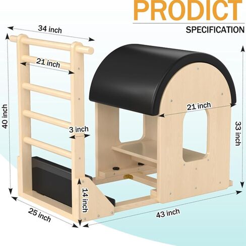 Multi-Functional Pilates Step Stool, an Essential Personal Training Equipment for Home Gyms, Yoga Studios, and Fitness Classes. in Saudi Arabia