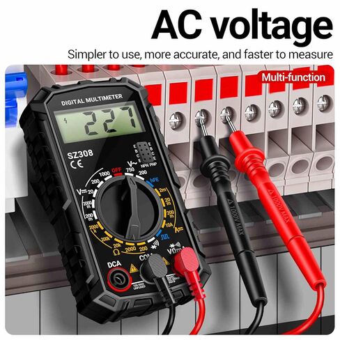 شاشة LCD رقمية متعددة تدعم أوضاع النطاق التلقائي واليدوي AC/DC فولت أمبير أوم متر للاختبار الكهربائي in Saudi Arabia