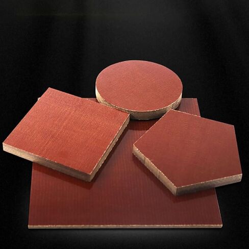 Lightweight Rigid Plastic Foam Sheet,6pcs Phenolic Bakelite Composite Insulated Glulam Board Electrical Wooden Fabric Plate Resin Laminate Thick 1mm in Kuwait