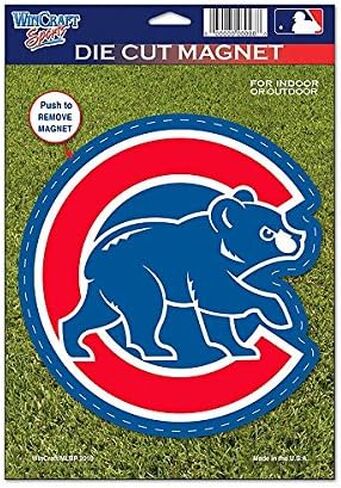 مغناطيس مقطوع بالقالب من WinCraft Chicago Cubs مقاس 6 بوصات in Saudi Arabia