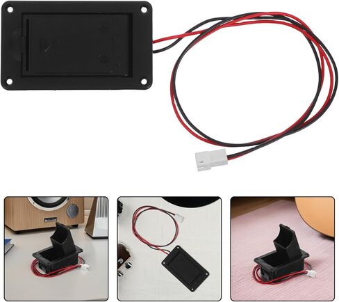 2pcs Active Pickup Battery Case Holder Box with 2-pin Connector for 9v Guitar and Bass Pickup, Battery Holder Cover Replacement for Electric Instrument Accessories in Kuwait