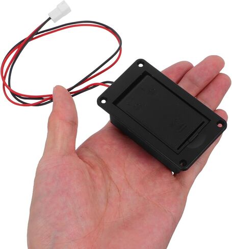 TOYANDONA 2pcs Guitar Pickup Battery Box Holder with 2-pin Connector, Plastic Battery Case Cover for Active Bass and Acoustic Guitar Pickups in Saudi Arabia