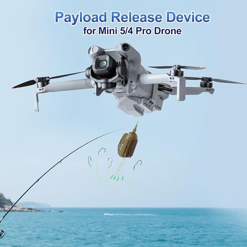 Release and Drop Device System for DJI Mini 5 4 Pro Drone,Dropper Fishing Hook,Dropping Kit,Payload Delivery Airdrop Accessories in Saudi Arabia