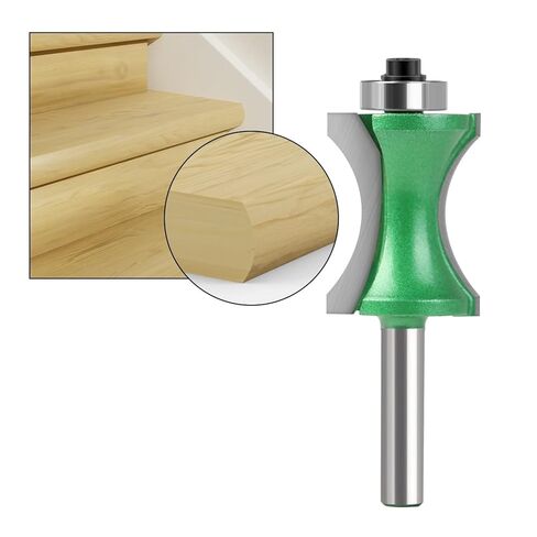 1pcs 8mm Shank Half Round bit Convex Edging Bits for Wood end Mill Woodworking Tool Industrial Grade milling Cutter(8X37) in Saudi Arabia