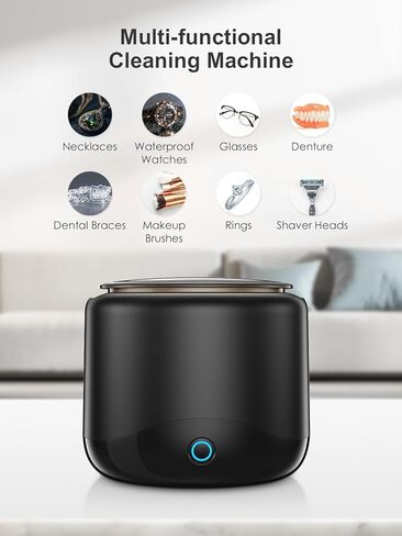 منظف ​​المثبات بالموجات فوق الصوتية، آلة تنظيف المثبت 45 كيلو هرتز لأطقم الأسنان، واقيات الفم، والمصففات، والأقواس، ورؤوس فرشاة الأسنان والمجوهرات، وكبسولة تنظيف الأسنان 230 مل مع 3 أوضاع ومؤقت رقمي in Kuwait