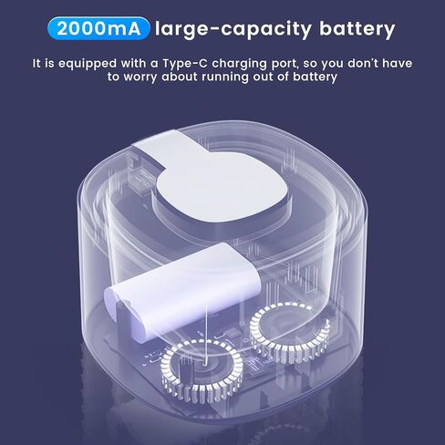 Upgraded Rechargeable Ultrasonic Retainer Cleaner, Upgraded Motor | 50KHz Ultrasonic丨4.0 smart chip丨Smart Noise Reduction | 280ML Capacity for Denture, Mouth Guard, Aligner, Night Guard, Braces in Kuwait