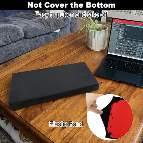 TXEsign Stretch Dust Cover Compatible with Akai Professional MPK Mini MK3 and MPK Mini Play MK3 Keyboard Controller, Spandex Fleece Dust Sleeve Soft Protective Cover with Elastic Band in Saudi Arabia
