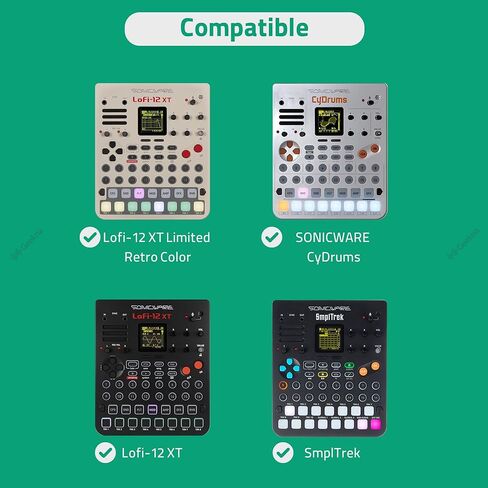 GEEKRIA Audio Interface Carrying Case, Compatible with SONICWARE Lofi-12 XT/Limited Retro Color/CyDrums/SmplTrek, EVA Hard Shell Portable Travel Bag (Dark Gray) in Saudi Arabia