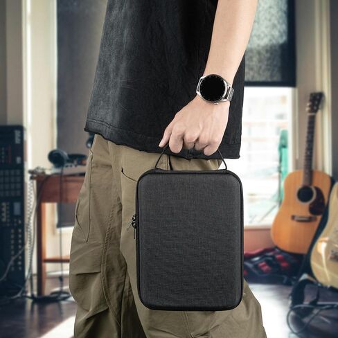 GEEKRIA Audio Interface Carrying Case, Compatible with SONICWARE Lofi-12 XT/Limited Retro Color/CyDrums/SmplTrek, EVA Hard Shell Portable Travel Bag (Dark Gray) in Saudi Arabia