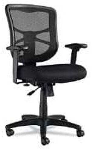 ALEEL42BME10B Elusion Series Mesh Medium Back Swivel Tilt Chair, Black in Saudi Arabia