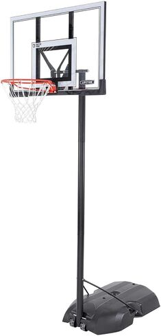 Lifetime Portable Basketball Hoop, 50 Inch Shatterproof Fusion Backboard, Adjustable Height 8-10 Ft, Broomstick Adjust, Base with Wheels, Slam-It Rim in Saudi Arabia