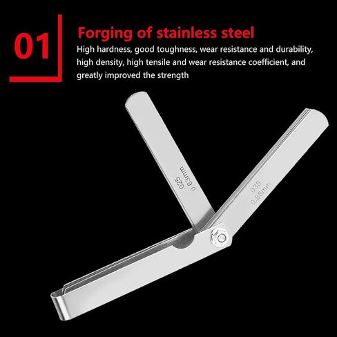 Feeler Gauge Set, Accurate Guitar String Height Measurement, Fret Leveling Tool, Professional Luthier Set for Guitar Repair and Instrument Maintenance for Musicians and Technicians in Kuwait