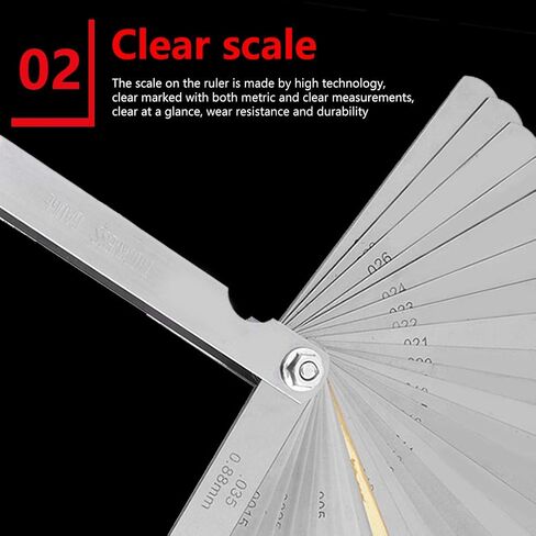 Feeler Gauge Set, Accurate Guitar String Height Measurement, Fret Leveling Tool, Professional Luthier Set for Guitar Repair and Instrument Maintenance for Musicians and Technicians in Kuwait