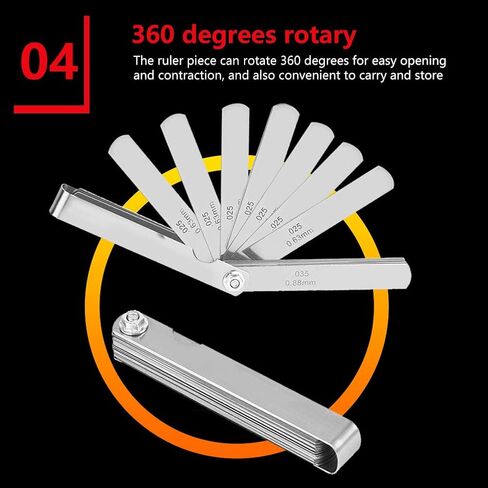 Feeler Gauge Set, Accurate Guitar String Height Measurement, Fret Leveling Tool, Professional Luthier Set for Guitar Repair and Instrument Maintenance for Musicians and Technicians in Kuwait
