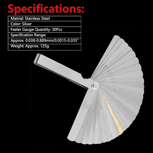 Feeler Gauge Set, Accurate Guitar String Height Measurement, Fret Leveling Tool, Professional Luthier Set for Guitar Repair and Instrument Maintenance for Musicians and Technicians in Kuwait