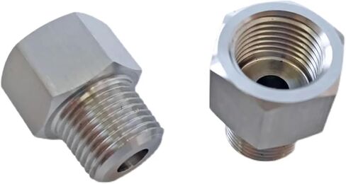 1 قطعة M14x1.5mm أنثى إلى 1/4 "NPT ذكر المخفض جلبة وصلة أنابيب موصل مقرنة قياس الضغط العالي in Kuwait