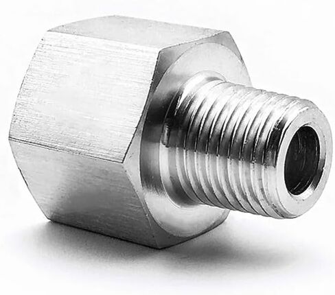 1 قطعة M14x1.5mm أنثى إلى 1/4 "NPT ذكر المخفض جلبة وصلة أنابيب موصل مقرنة قياس الضغط العالي in Kuwait