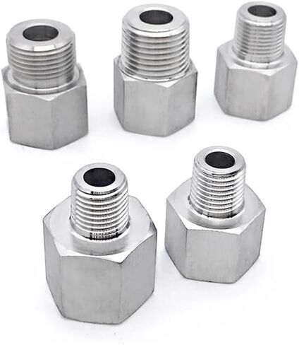 1 قطعة M14x1.5mm أنثى إلى 1/4 "NPT ذكر المخفض جلبة وصلة أنابيب موصل مقرنة قياس الضغط العالي in Kuwait