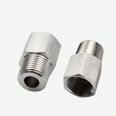 1 قطعة M14x1.5mm أنثى إلى 1/4 "NPT ذكر المخفض جلبة وصلة أنابيب موصل مقرنة قياس الضغط العالي in Kuwait