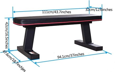 Barbell Flat Bench Press Dumbbell Weight Lifting Fitness Abs Workout Gym Bench in Saudi Arabia