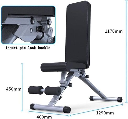 Workout Bench Dumbbell Bench Workout Bench - Fitness Chair Sit-up Board Multi-Function Dumbbell Bench for Bench Press Bench Fitness Equipment Abdominal Board Bench P,Wh in Saudi Arabia