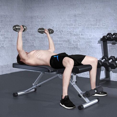 Workout Bench Dumbbell Bench Workout Bench - Fitness Chair Sit-up Board Multi-Function Dumbbell Bench for Bench Press Bench Fitness Equipment Abdominal Board Bench P,Wh in Saudi Arabia