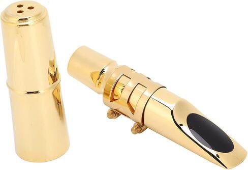 Professional Tenor Sax Mouthpiece, Aircraft Aluminum Construction with 6 Breath Holes, Studio Quality Saxophone Accessory for Performances in Saudi Arabia